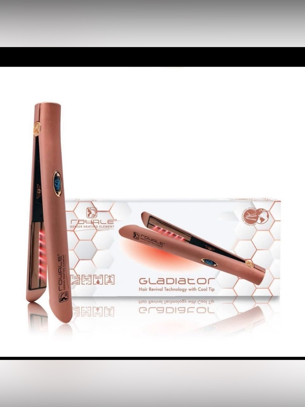 Gladiator Rose Gold Hair Straightener